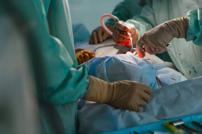 Surgery to treat man boobs